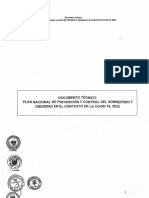 Documento Técnico - Plan Nacional de Prevención y Control Del Sobrepeso y Obesidad en El Contexto de La COVID-19,2022