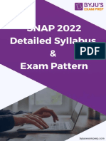 Snap Exam Pattern and Syllabus 1-2-35