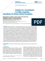 Design and Implementation of A Convolutional Neural Network On An Edge Computing Smartphone For Human Activity Recognition