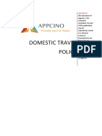 Domestic Travel Policy