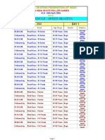 Schedule - Speed Skating: Date: Day 1