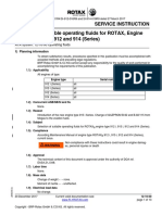 Service Instruction Selection of Suitable Operating Fluids For ROTAX Engine Type 912 I, 915 I, 912 and 914 (Series)