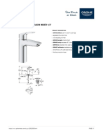 23 923 003 Single-Lever Basin Mixer 1/2": M-Size