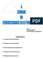 Presentation On Ferroresonance