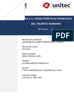 S2 - Tarea 2.1 - Características Esenciales Del Talento Humano