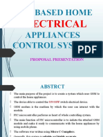 GSM Based Home ELECTRICAL Equipment Control System