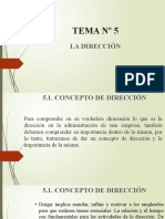 Tema #5 La Dirección