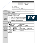 Daily Lesson Plan: Week DAY Date Class Time Subject