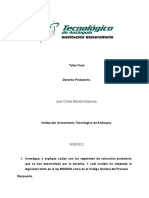 Taller Final - Derecho Probatorio 1