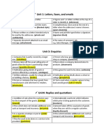 Unit 1: Letters, Faxes, and Emails