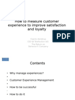 How To Measure Customer Experience To Improve Satisfaction and Loyalty