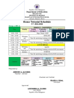 Home Tutorial Schedule