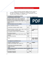 Lista de Cotejo Fortalezas