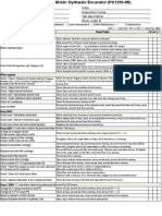 PM Check Sheet (PC1250-8,8R)