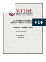 R Lab Manual