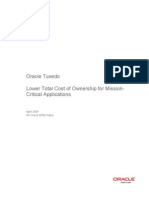 Oracle Tuxedo Lower Total Cost of Ownership For Mission-Critical Applications