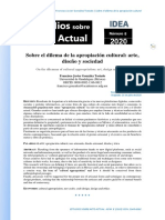 Sobre El Dilema de La Apropiación Cultural: Arte, Diseño y Sociedad