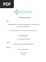 Elaboración de Una Guía para Fortalecer La Autorregulación en Niños