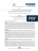 Revista Estudios Psicológicos: Perú: Lucha Por La Integración Pluricultural y El Peligro de La Modernidad en La Educación