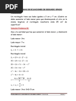 MATERIAL de ESTUDIO. Problemas Resueltos Ecuaciones Segundo Grado