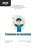 Trastorno de Ansiedad