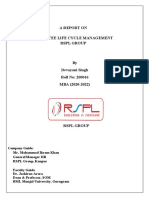 A Report On Employee Life Cycle Management RSPL Group