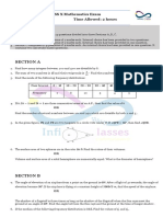 Class 10 Term 2 Full Exam