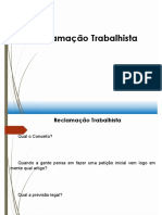 Slide RT Trabalhista