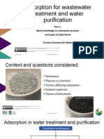 Adsorption For Wastewater Treatment and Water Purification: Basic Knowledge On Adsorption Process and Types of Adsorbents