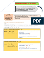 Guía 6, DESCOMPOSICIÓN FACTORIAL DE POLINOMIOS