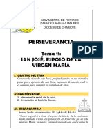 Perseverancia Tema 11 - San José Esposo de María