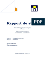 Rapport de Stage Marjane Holding Compress