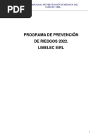 Programa Prevencion de Riesgo 2022