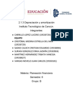 2.1.3 Depreciación y Amortización