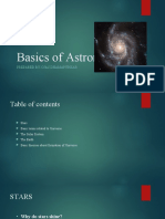 Basics of Astronomy: Prepared By-Ojas Dhamapurkar