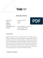 Programa Occidental II Udp 2022