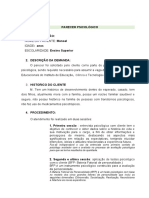 PARECER PSICOLOGICO para Concurso