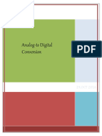 Analog-To Digital Conversion: Comsats University of Sciences and Technology