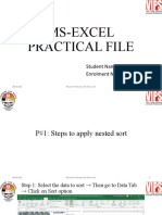 MS-Excel Practical File