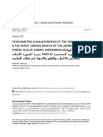 Psychometric Characteristics of The Original Dass-42 & The Short