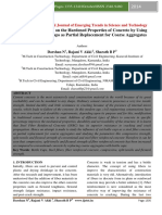 Experimental Study On The Hardened Properties of Concrete by Using Soft Drink Bottle Caps As Partial Replacement For Coarse Aggregates