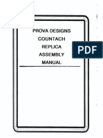 Prova Designs Lamborghini Countach Replica Assembly Manual