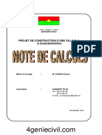 Note de Calcul Villa