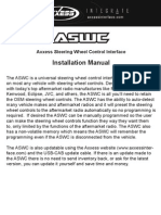 Installation Manual: Axxess Steering Wheel Control Interface