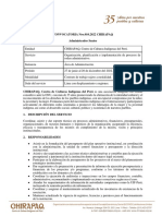 Convocatoria Nro.010.2022 Chirapaq