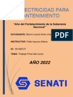 Electricidad de Mantenimiento Entregable I