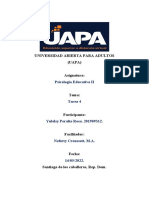 Tarea #4 Psicología Educativa II