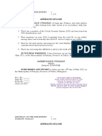 Affidavit of Loss: IBP No. 017673 July 15, 2017 Tarlac Chapter