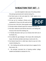 Situation Reaction Test Set - 1