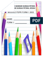 Module PDPR Form 1 2022 NAME: - Form 1